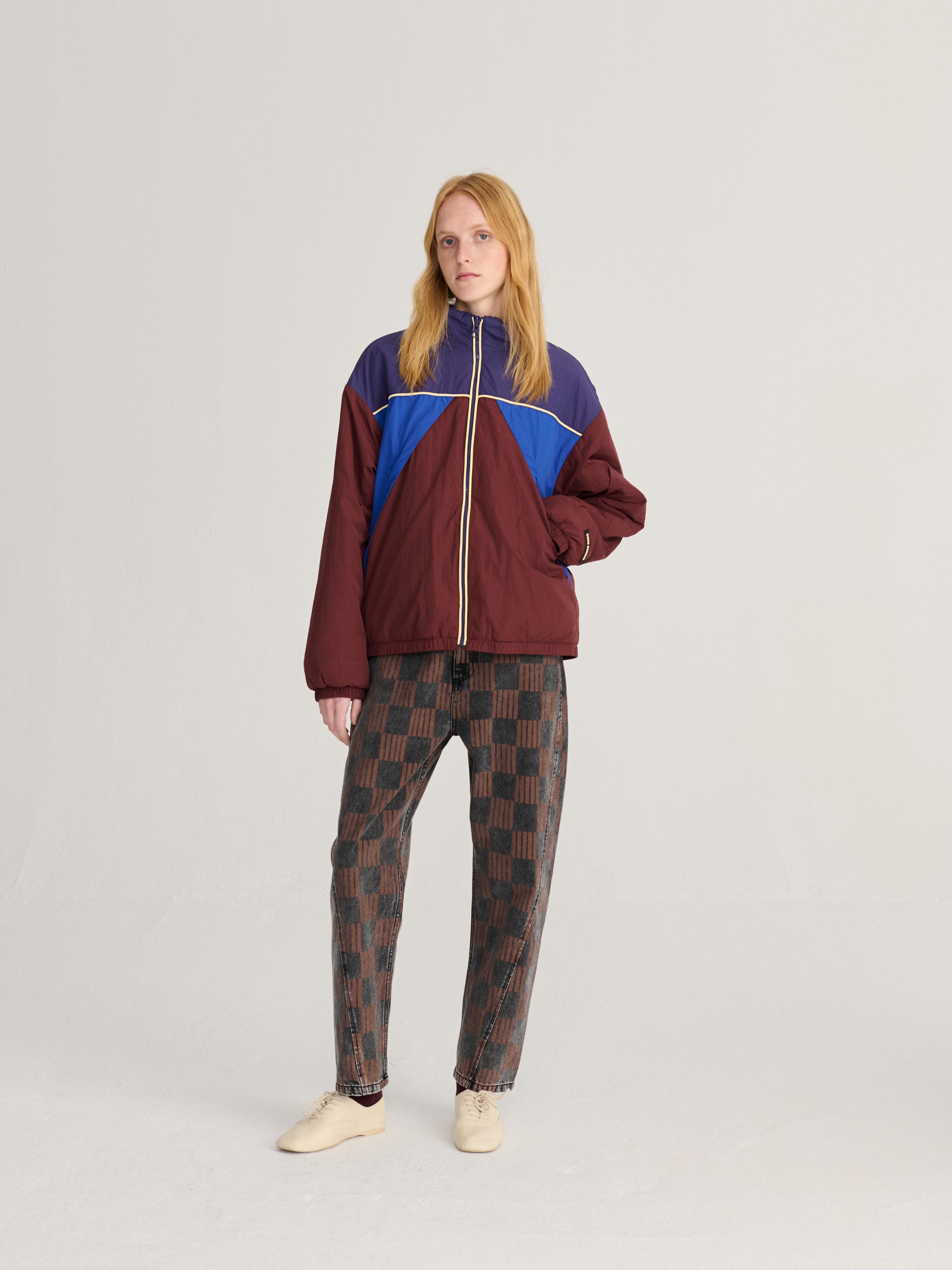 Bobo Choses Almost Moiré All Over Mom Fit Jeans Damen Barrel Leg grau